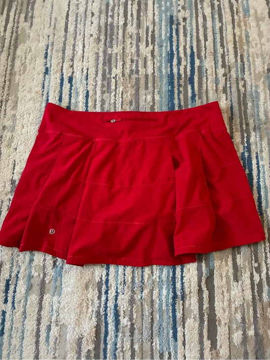 lululemon athletica Pants - Lululemon Skort Womens 12 Red Gym & Running Tenis Casual